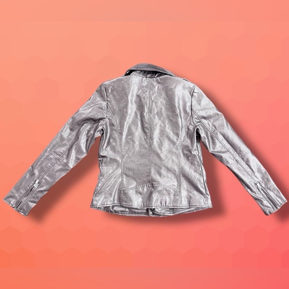 Bagatelle Lilac Metallic Moto Jacket - Picture 2 of 7